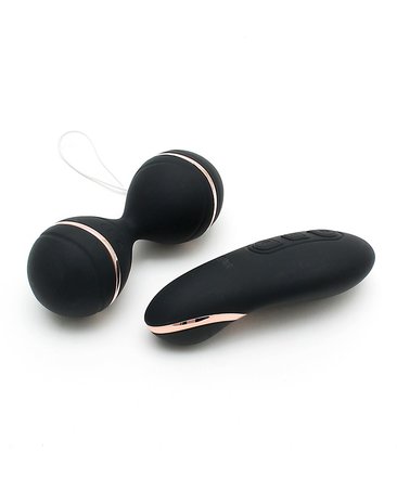 Rimba IBIZA Vibrator Set | clitoris vibrator en vibrerend eitje met remote control - zwart - EROTIK-SJOP.COM