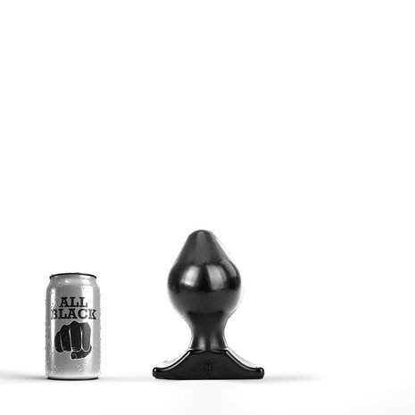 All Black Buttplug 17 x 9 cm - zwart - EROTIK-SJOP.COM