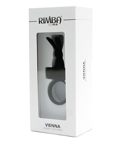 Rimba VIENNA vibrerende cockring met clitoris stimulatie - zwart - EROTIK-SJOP.COM