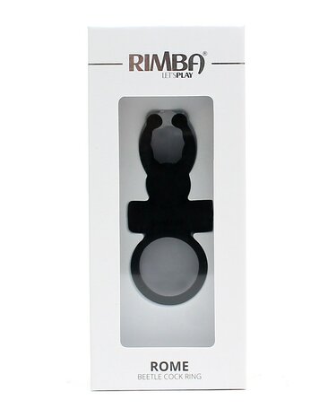 Rimba ROME vibrerende cockring met clitoris stimulatie - zwart - EROTIK-SJOP.COM