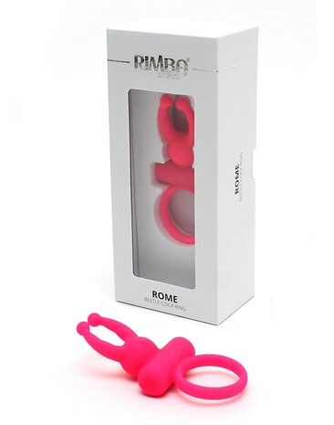 Rimba ROME vibrerende cockring met clitoris stimulatie - roze - EROTIK-SJOP.COM