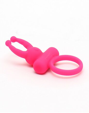 Rimba ROME vibrerende cockring met clitoris stimulatie - roze - EROTIK-SJOP.COM