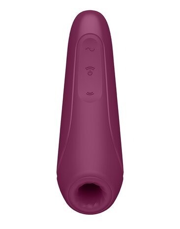 Satisfyer Curvy 1+ Rose Red App Connect Clitoris Vibrator - EROTIK-SJOP.COM