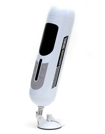 Leten - SM390 Super Masturbator - Telescopische trekbeweging - Verwarmend - Siliconen Sleeve