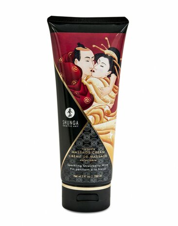 Shunga - Kissable Massage Cream Sparkling Strawberry Wine