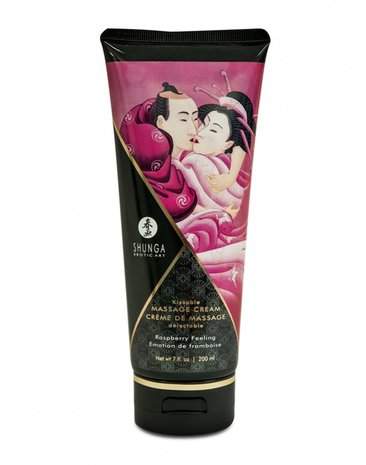 Shunga - Kissable Massage Cream Raspberry Feeling