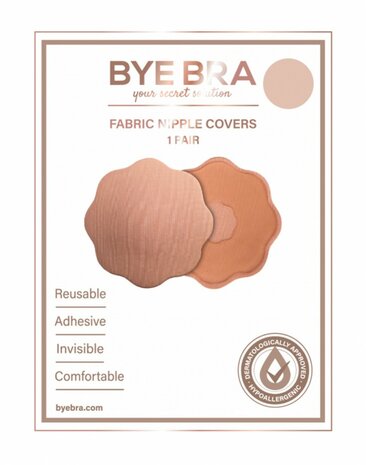 Bye Bra Siliconen Tepel Covers 2 Paar - lichte huidskleur