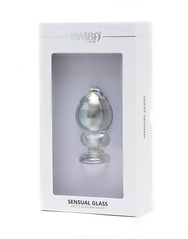 Rimba Sensual Glass - Glazen Buttplug - Zelda - transparant