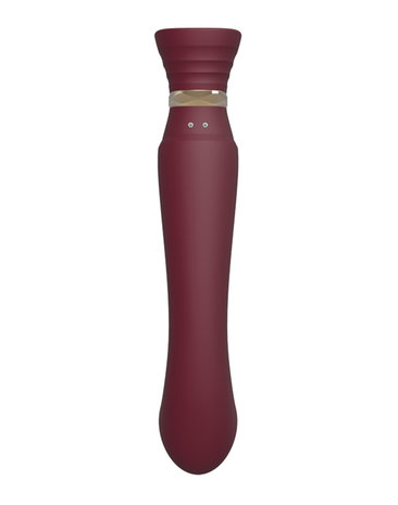 ZALO Queen PulseWave vibrator - wijnrood