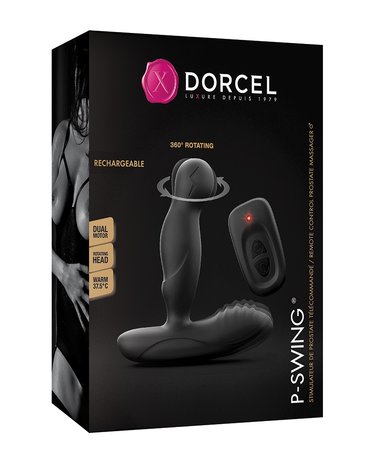 Dorcel Prostaat Vibrator P-swing" met afstandsbediening - zwart"
