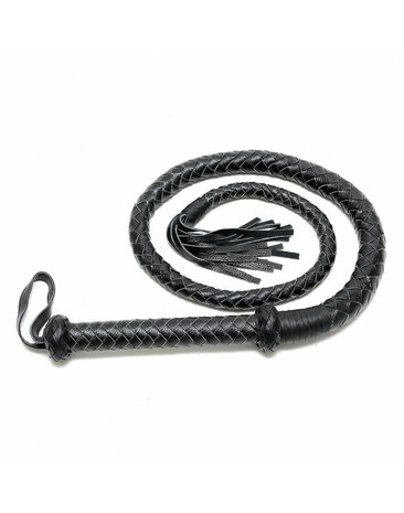 Rimba - Lange Bullwhip 200 cm - Zwart