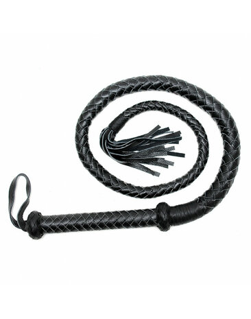 Rimba - Lange Bullwhip 200 cm - Zwart