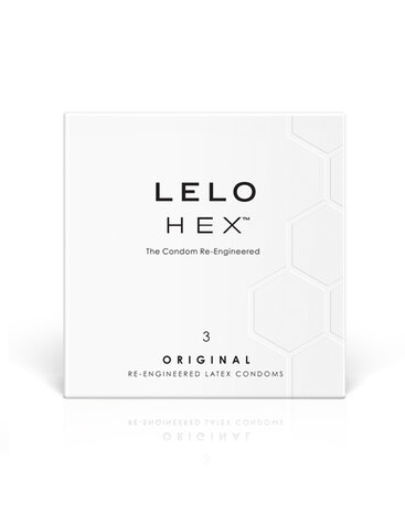 LELO - HEX Original Condooms met honingraat structuur - 3 stuks
