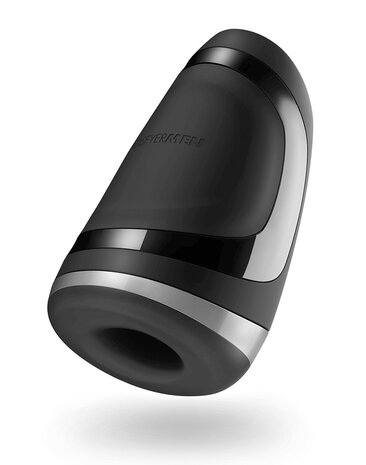 Satisfyer - Men Masturbator Verwarmend en Vibrerend - zwart