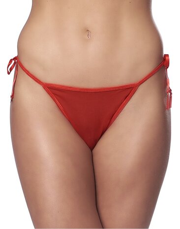 Tanga slip van rood fantasie kant