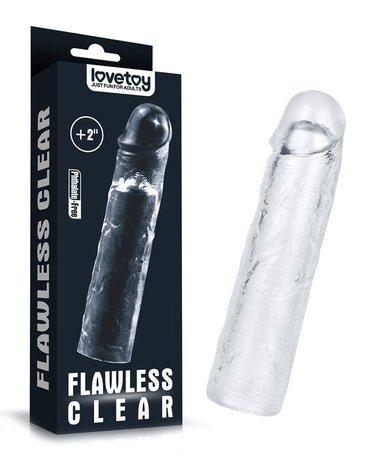 Lovetoy - Flawless - Transparante Penis Sleeve - 19 cm