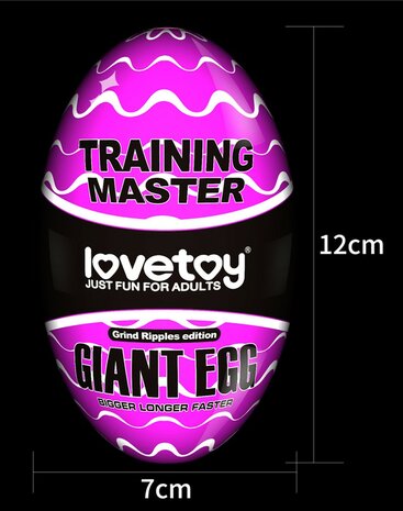 Lovetoy Giant Egg Masturbator Ei - paars