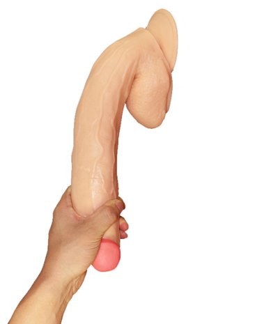 Lovetoy - Grote Dildo Van 28 cm - Lichte Huidskleur