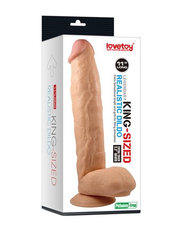 Lovetoy - Grote Dildo Van 28 cm - Lichte Huidskleur