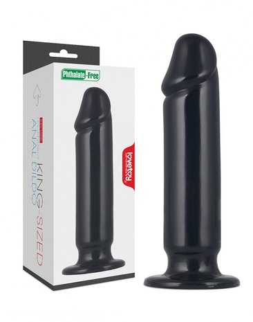 Lovetoy - King Size Anaal Dildo 23 x 5 cm - Zwart