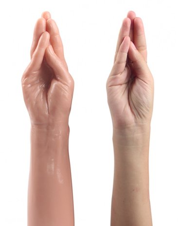 Lovetoy - Realistic Magic Fisting Hand Dildo - lichte huidskleur