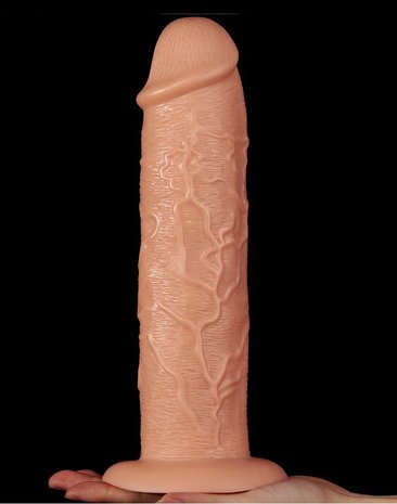 Lovetoy - Realistische Lange XXL Dildo 28 cm - Lichte Huidskleur