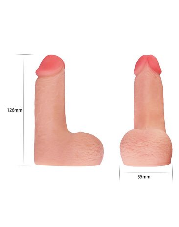 Lovetoy Levensechte Slappe Penis Limpy Cock 12 cm - lichte huidskleur
