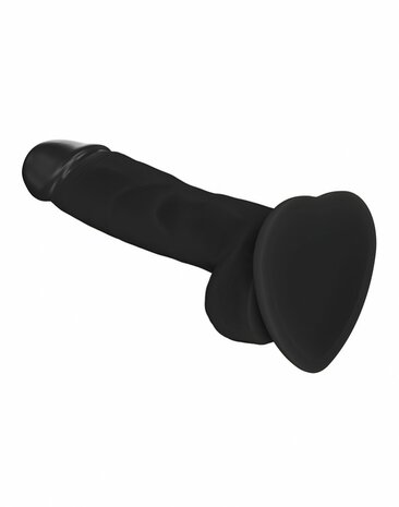 Strap-On-Me Soft Realistic Dildo met zuignap - zwart