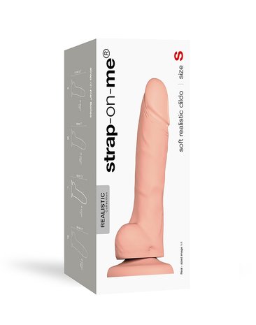 Strap-on-Me - Soft Realistic Dildo met zuignap - lichte huidskleur