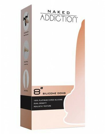 Naked Addiction Siliconen Dildo met Zuignap met Incredifeel Technologie 21.5 cm
