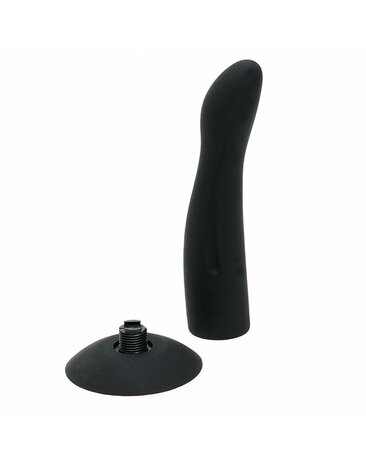 Verwisselbare Curvy dildo met zuignap voor strap-on en voorbind harnasjes