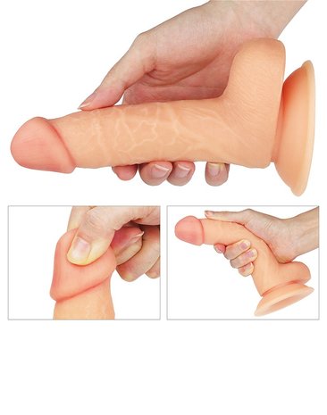 Lovetoy Easy Strap-on Set met dildo van 18 cm - lichte huidskleur