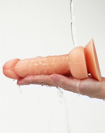 Lovetoy - Easy Strap-on Set Met dildo Van 18 cm - Lichte Huidskleur