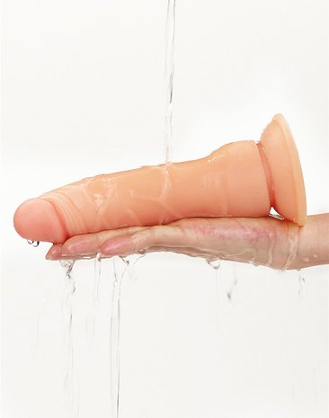 Lovetoy - Easy Strap-on Set met dildo van 19 cm - lichte huidskleur