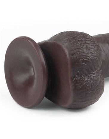 Lovetoy - Dildo met Sliding Skin - Bewegende Huid 23 x 4 cm - bruin