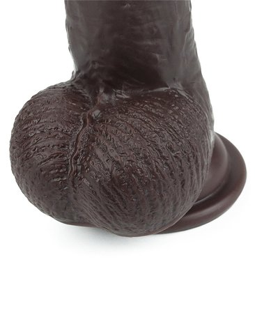 Lovetoy - Dildo met Sliding Skin - Bewegende Huid 23 x 4 cm - bruin