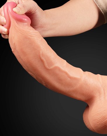 Lovetoy - Realistische XXL Dildo Met Zuignap 30.5 cm - Lichte Huidskleur