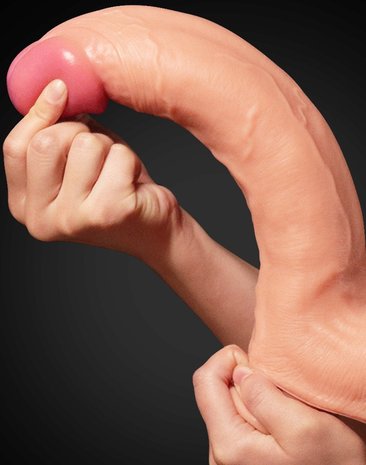 Lovetoy - Realistische XXL Dildo Met Zuignap 30.5 cm - Lichte Huidskleur