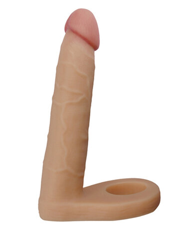 Lovetoy - Ultrasoft Double - Voorbinddildo Voor Dubbele Penetratie 16 cm