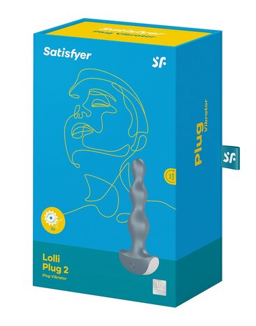 Satisfyer - Lolli Plug 2 - Vibrerende Buttplug - Grijs