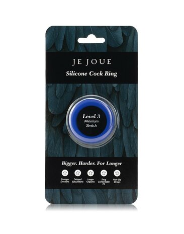 Je Joue - C-Ring Minimum Stretch - Siliconen Cockring - Blauw