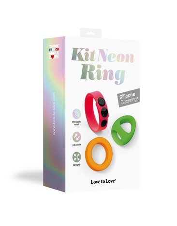 Love to Love Neon Ring Kit Set van 3 Cockringen