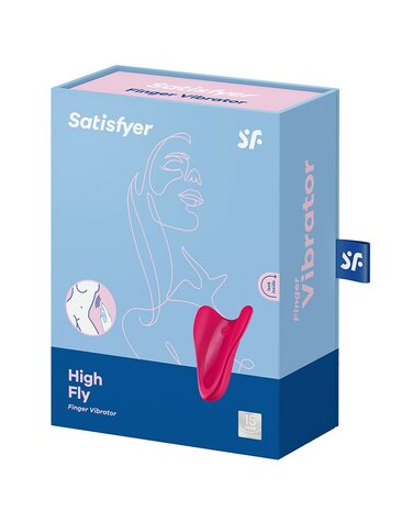 Satisfyer - High Fly Vinger Vibrator - Rood