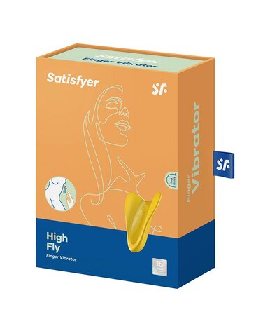 Satisfyer - High Fly Vinger Vibrator - geel