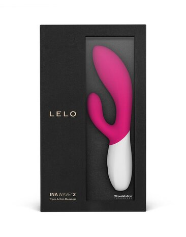 LELO - Ina Wave 2 Rabbit Vibrator - fuchsia roze