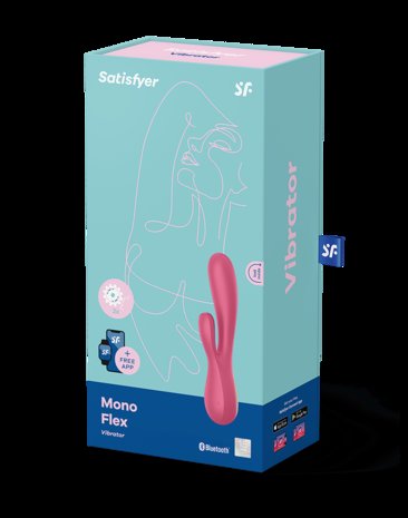 Satisfyer - Mono Flex G-Spot Vibrator Met App - rood