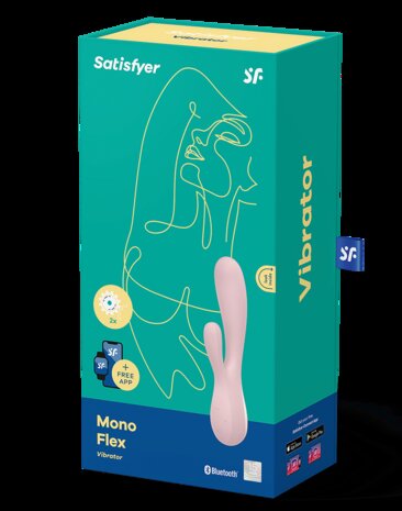 Satisfyer - Mono Flex G-Spot Vibrator Met App - Mauve