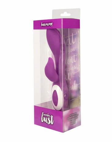 Wonderlust Harmony Clitoris en G-spot Vibrator - paars