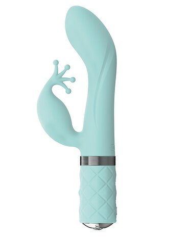 Pillow Talk Kinky Oplaadbare G-Spot en Clitoris Vibrator - Mint Blauw