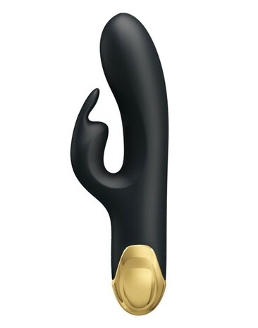 Pretty Love - Royal Pleasure Double Pleasure Vibrator - Zwart/Goud